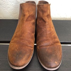 Franco Sarto Brown Ankle Booties